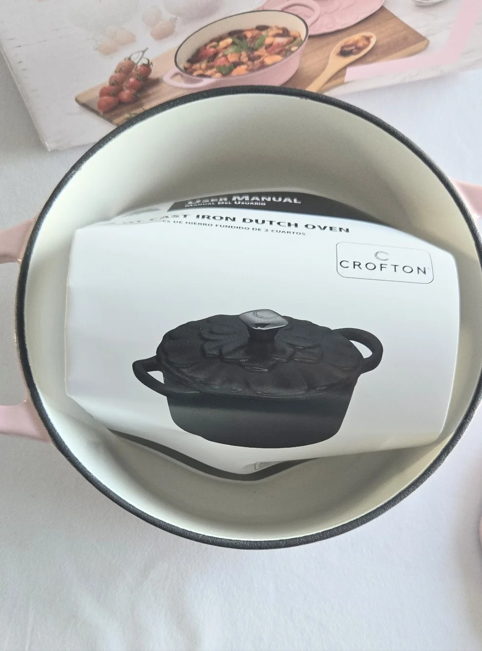 Crofton Pink 2QT Dutch Oven Enameled Cast Iron Mother's Day Gift Ideas